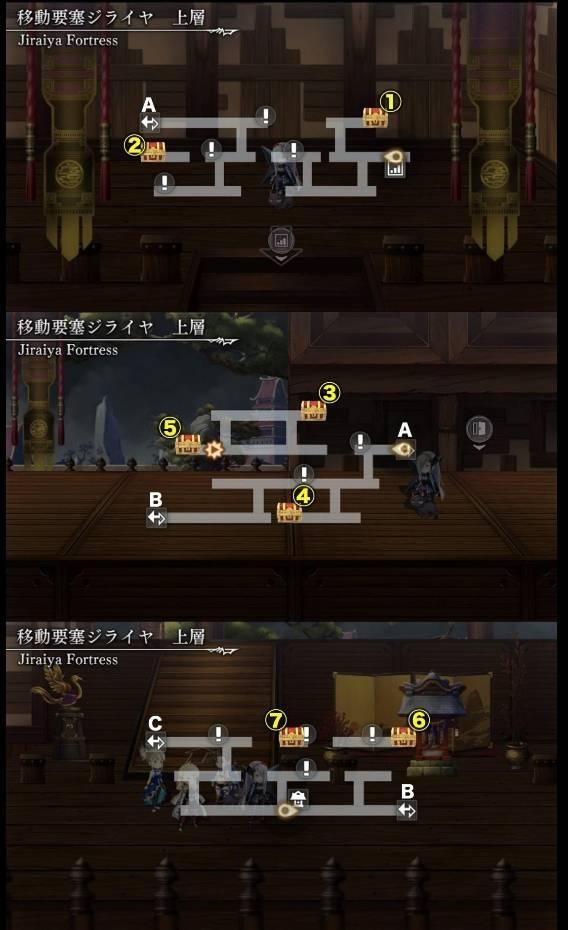 攻略 移動要塞自來也下 上層地圖雙王 侍朱雀 行動 Another Eden 穿越時空的貓哈啦板 巴哈姆特