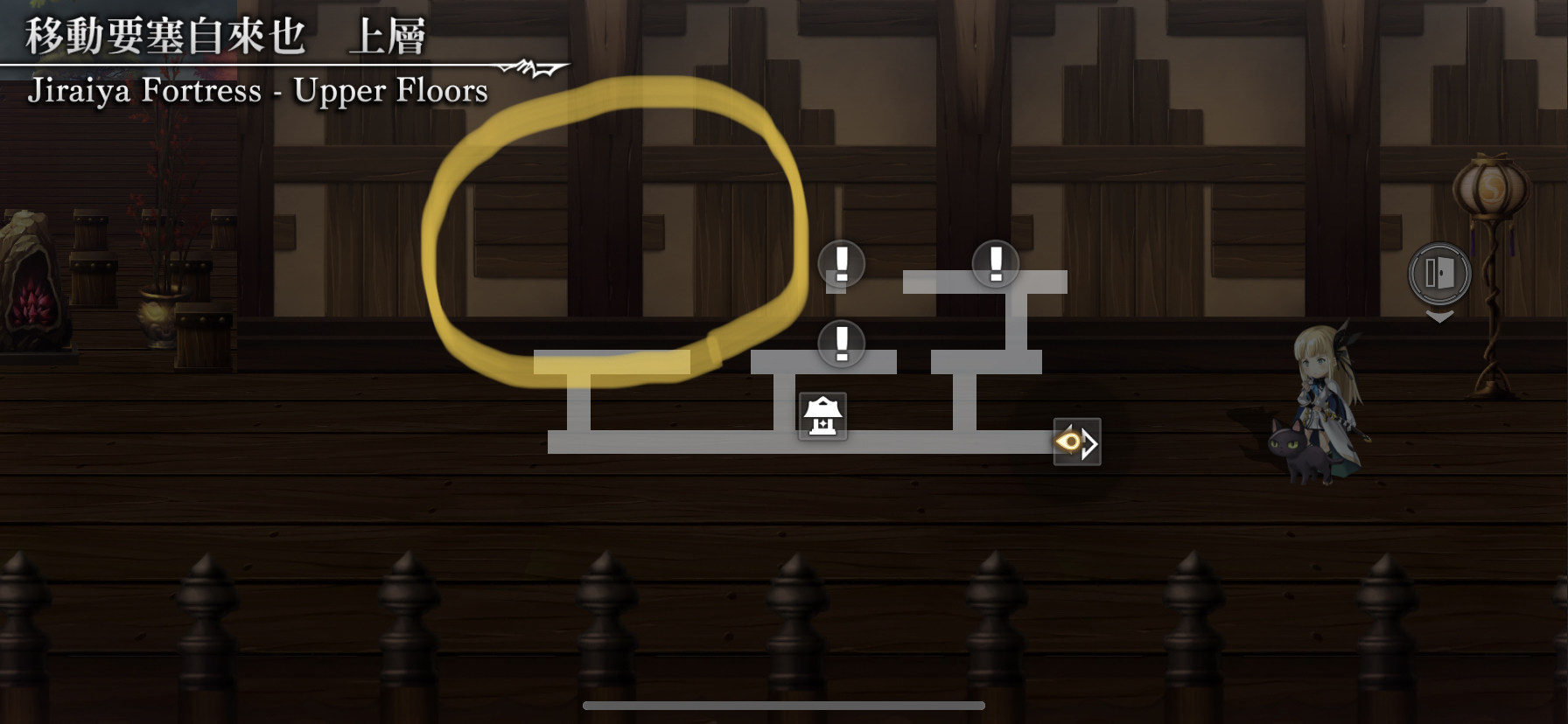 攻略 移動要塞自來也下 上層地圖雙王 侍朱雀 行動 Another Eden 穿越時空的貓哈啦板 巴哈姆特
