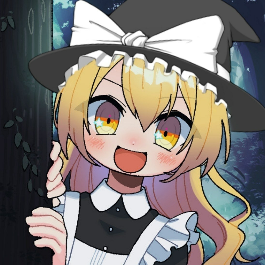 加 了 油 酷 里 帽 子 版 本 的 魔 理 沙 