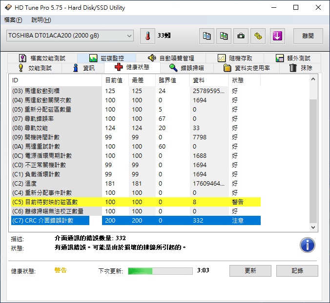問題 硬碟出現c5故障 該如何應對 電腦應用綜合討論哈啦板 巴哈姆特