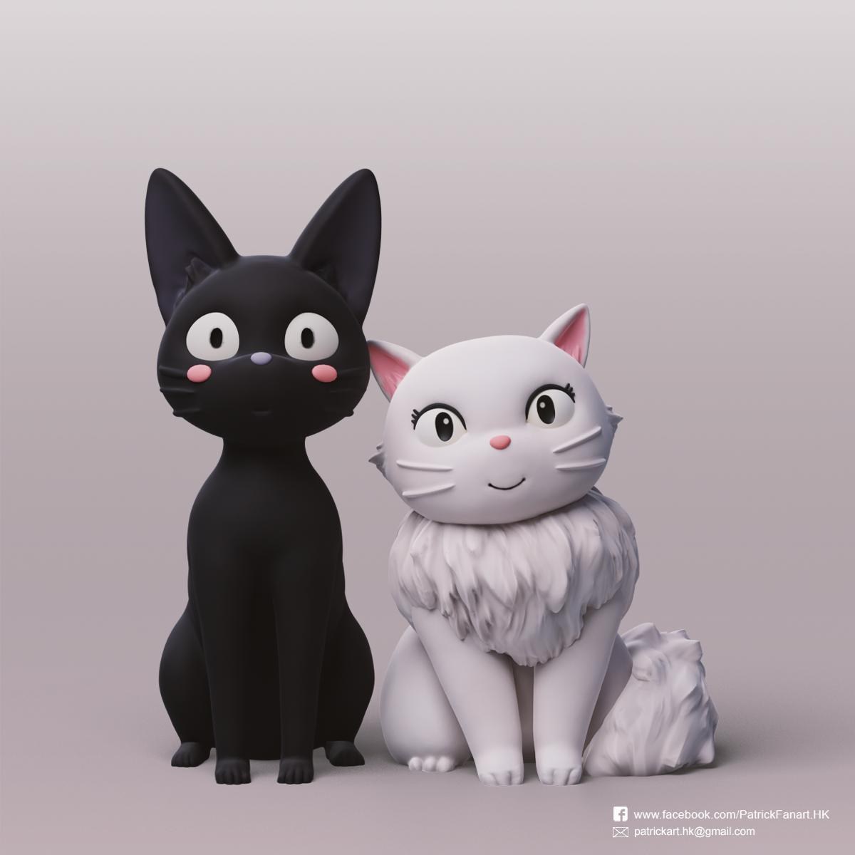 Jiji & Lily (Kiki's delivery service) - Download Free 3D model by