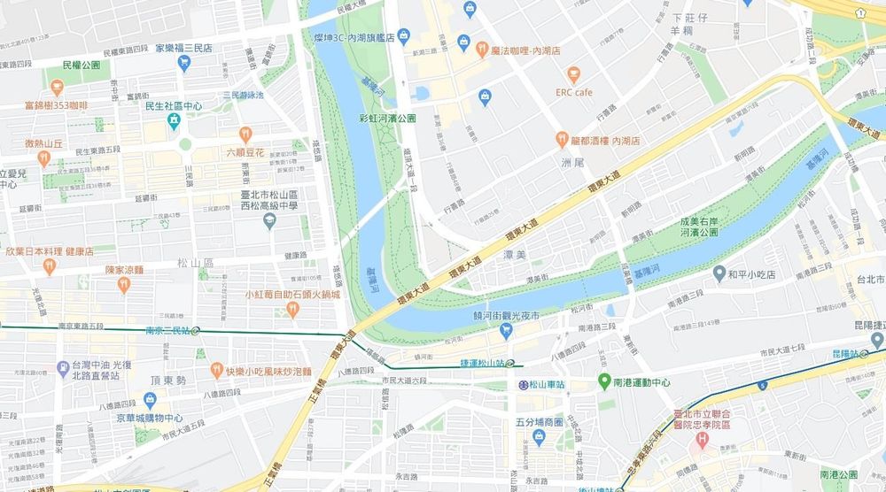 google地圖松山內湖