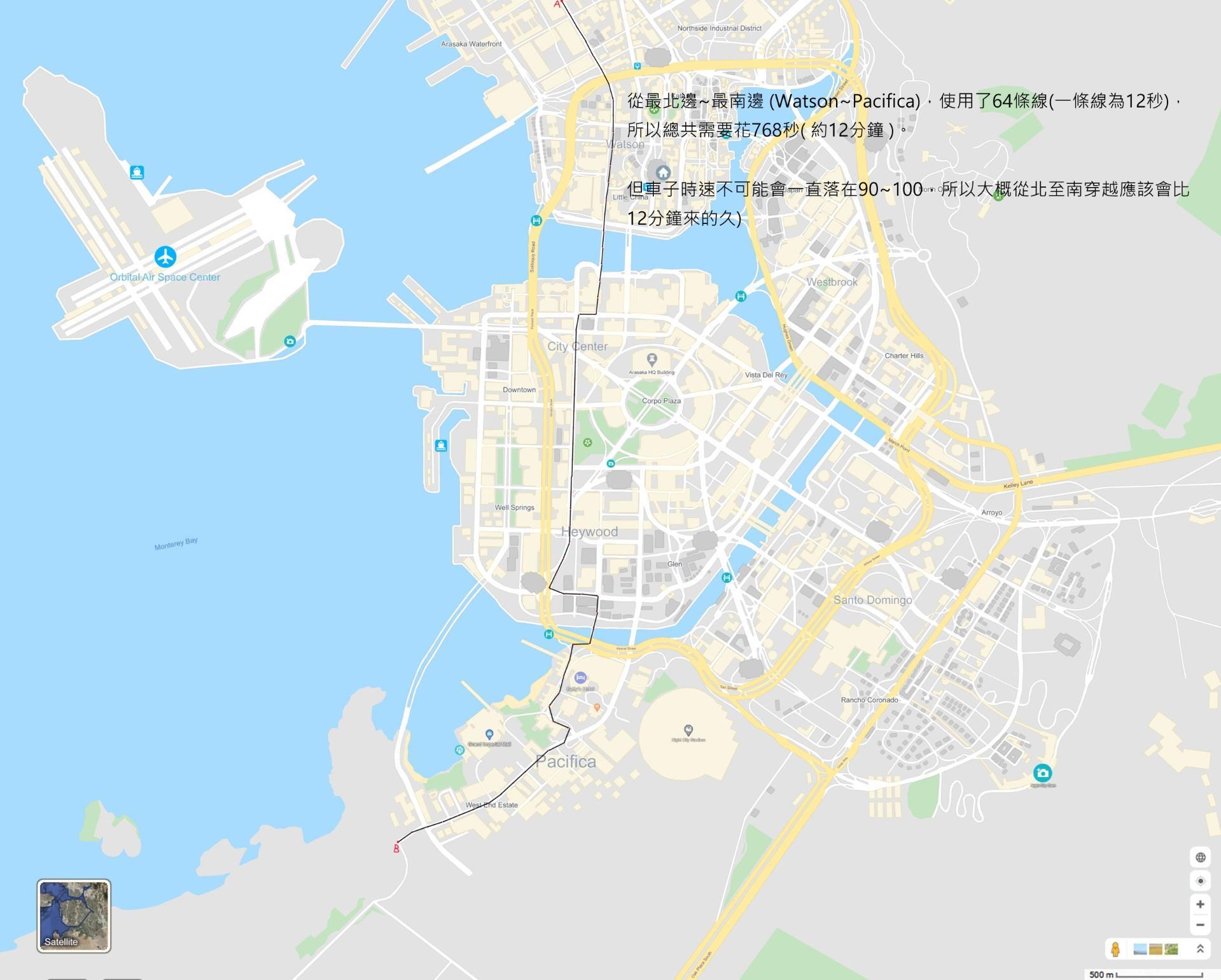 【情報】Cyberpunk 2077 穿越地圖時間分析 (新遊戲演示) @電馭叛客 2077 哈啦板 - 巴哈姆特