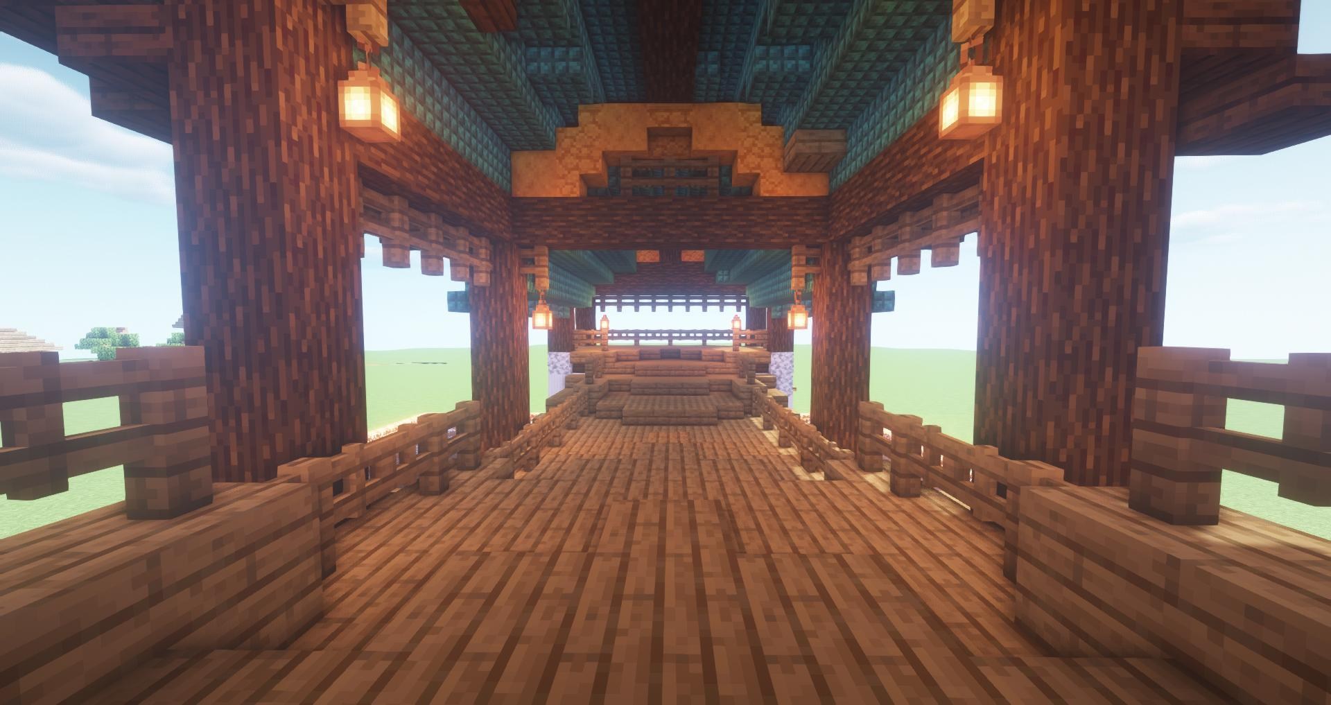 【閒聊】【建築】Minecraft翻蓋:中式橋樓 @Minecraft 我的世界（當個創世神） 哈啦板 - 巴哈姆特
