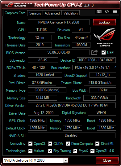 3060ti同等】ROG-STRIX-RTX2070S-A8G-GAMING+bnorte.com.br