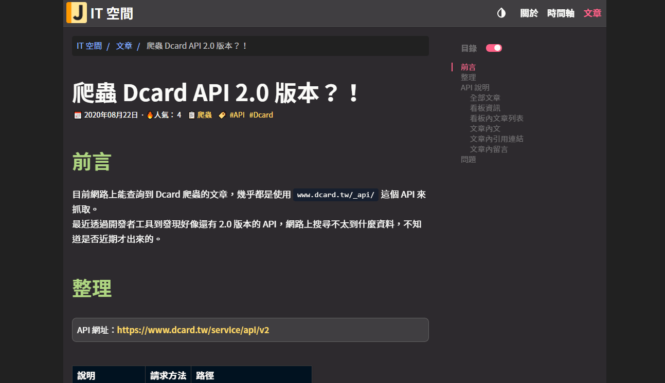 Dcard API 2.0版本爬蟲說明- g919233的創作- 巴哈姆特