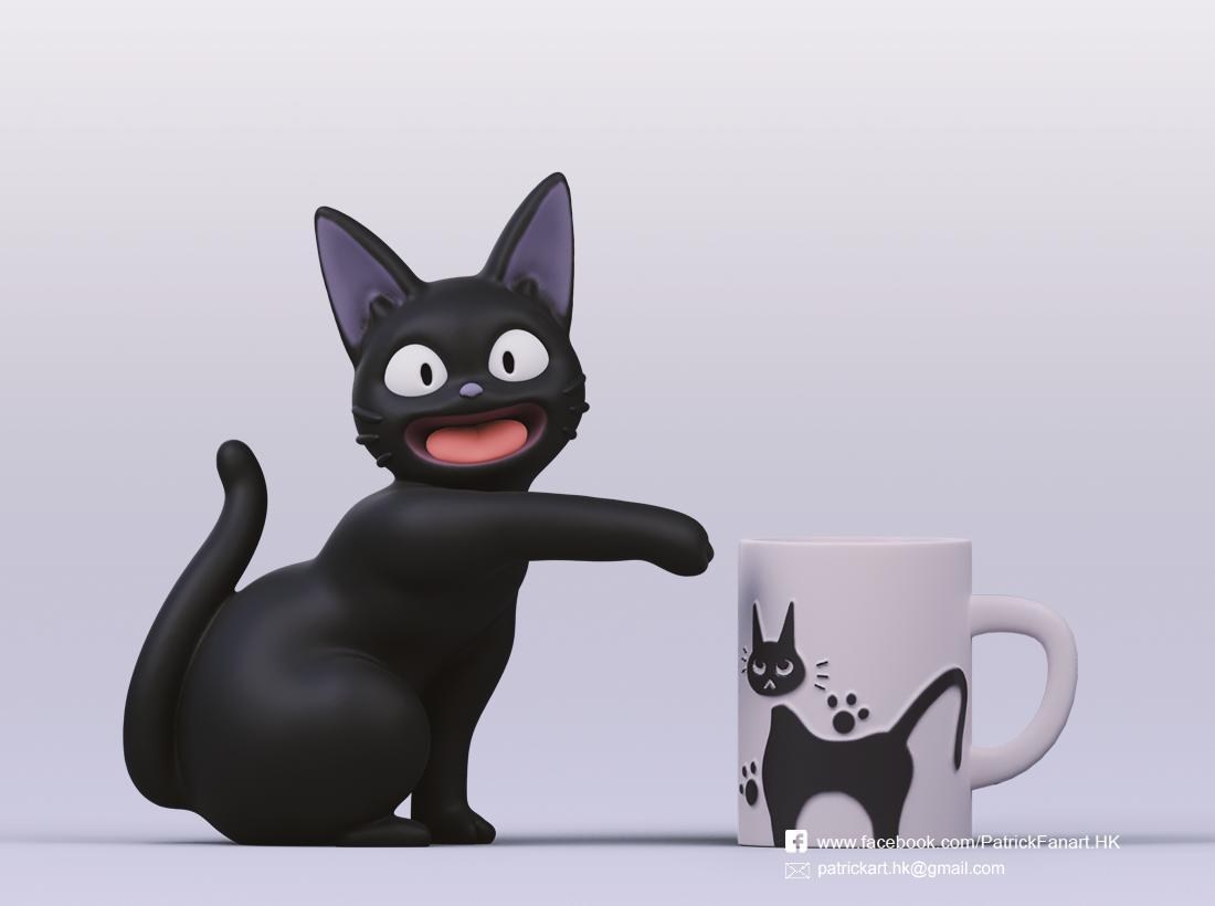 Jiji (Kiki's delivery service) - 3D model by Patrickart.hk [5db4f44 ...