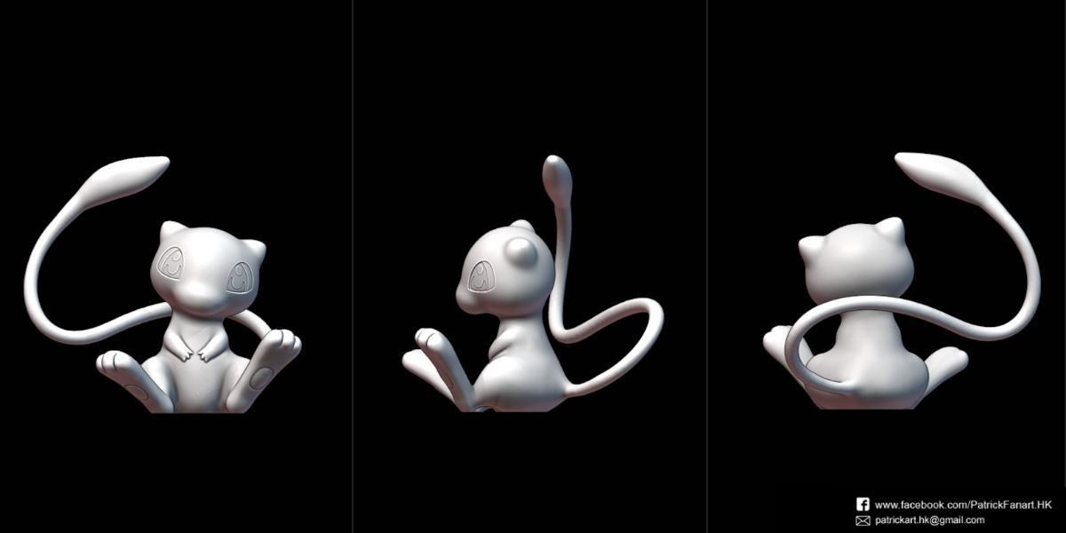 Mew-Pokemon pokemon character free 3D model 3D printable
