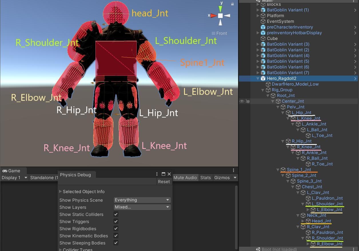 【問題】Ragdoll受力時被拉長 @Unity3D 遊戲引擎 哈啦板 - 巴哈姆特