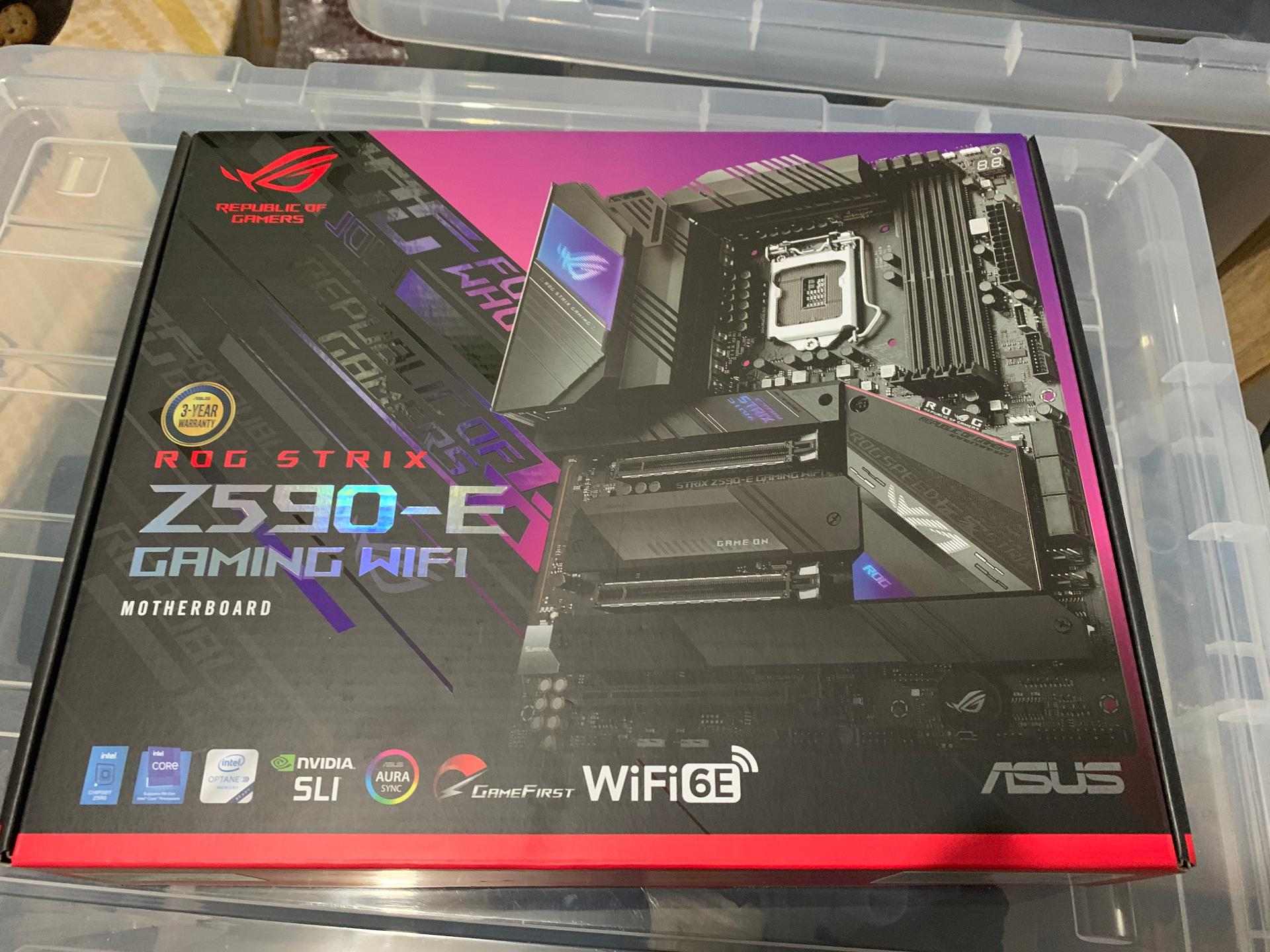 心得】Asus ROG Strix Z590-E Gaming Wifi 簡單開箱@電腦應用綜合討論