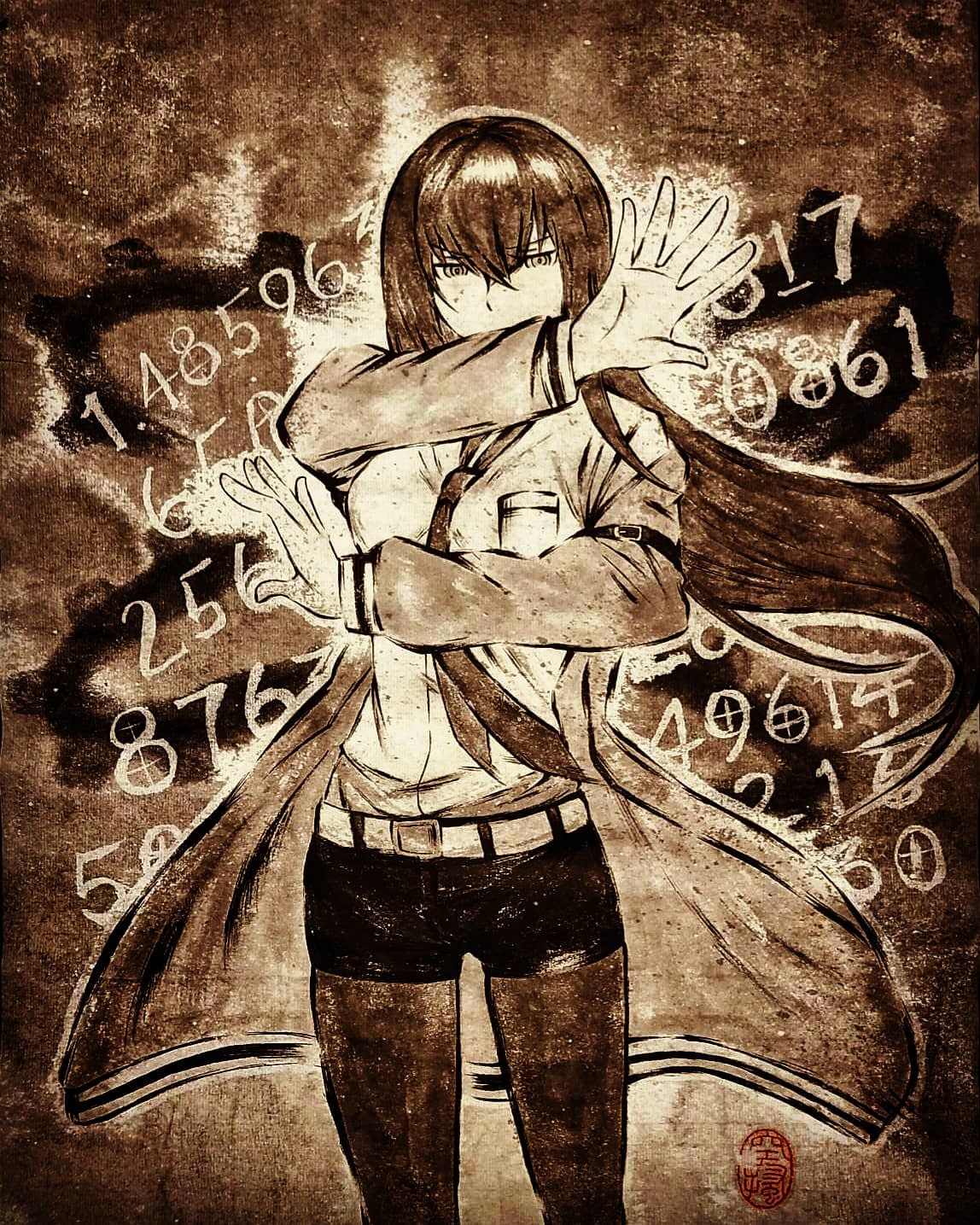 墨繪 栗悟飯和龜派氣功 場外休憩區哈啦板 巴哈姆特