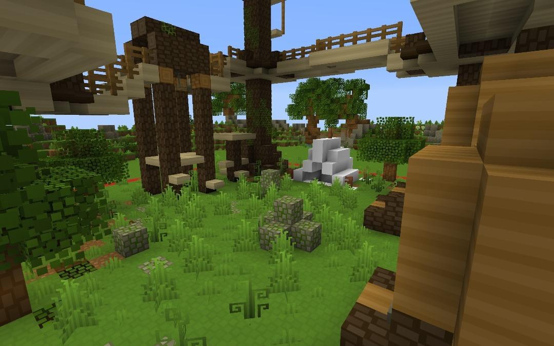 閒聊 貓奴請進 化身喵喵 巨木貓跳台 Minecraft 我的世界 當個創世神 哈啦板 巴哈姆特