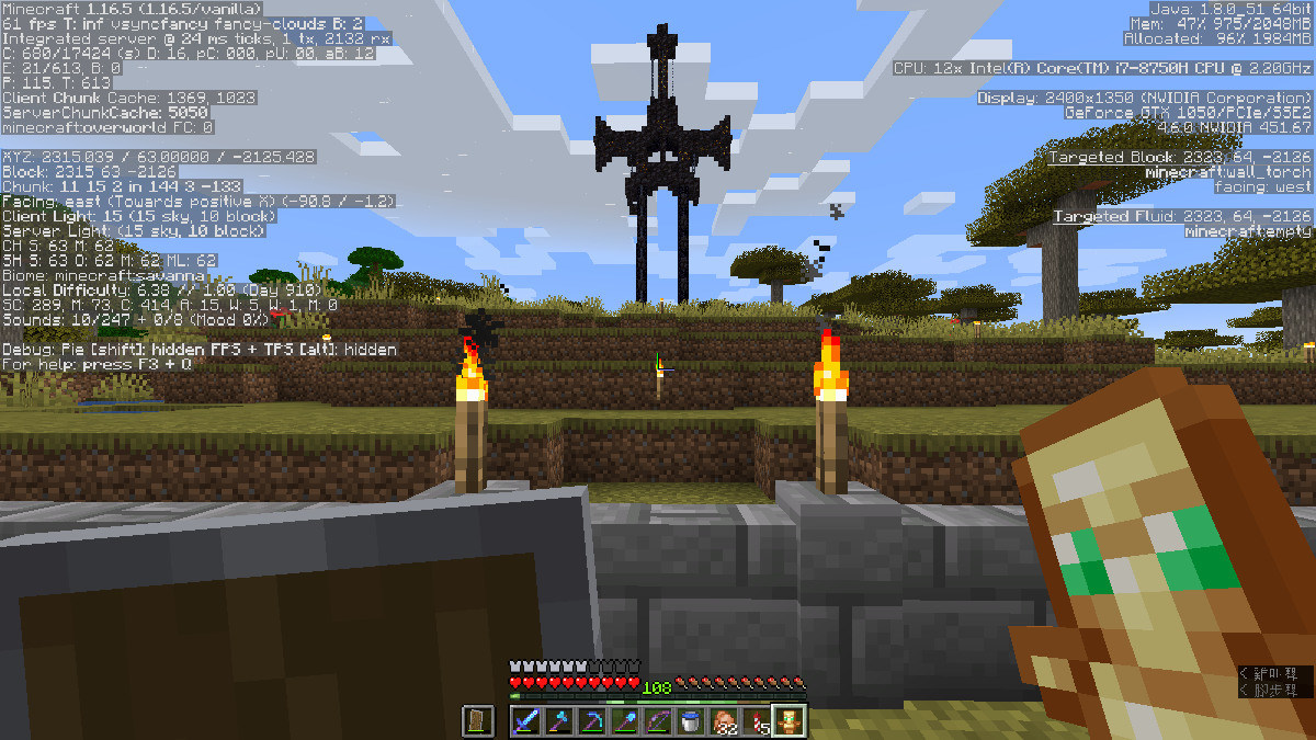 問題 裝了optifine或效能模組後 Fps反而驟減 Minecraft 我的世界 當個創世神 哈啦板 巴哈姆特