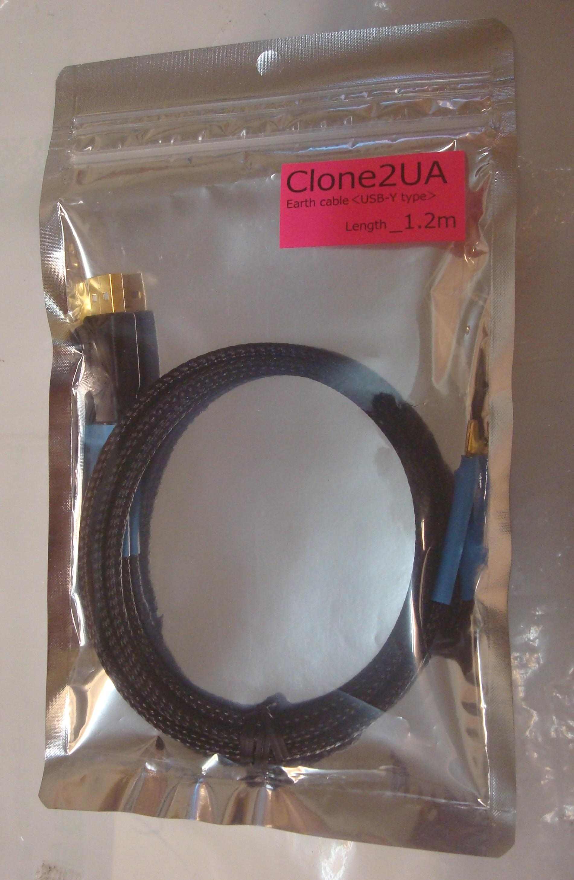 KOJO TECHNOLOGY Clone2UA アースケーブル 1.2m USB TYPE A-Y型端子 M4