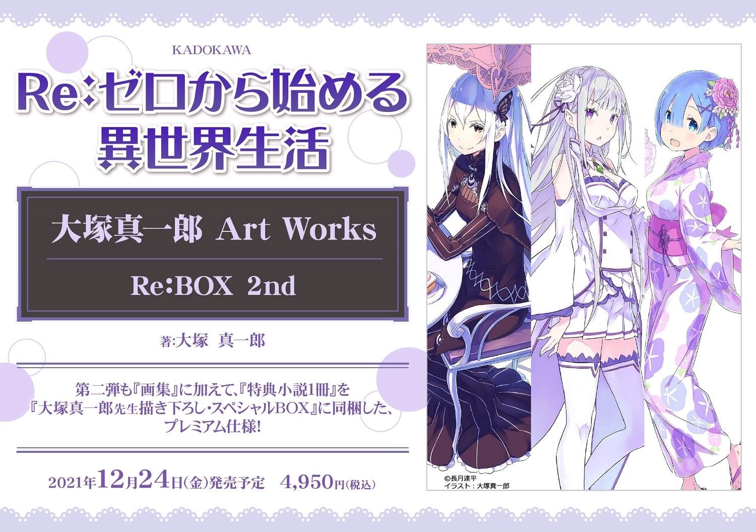 情報】Re:從零開始的異世界生活Art Works Re:Box 2nd 2021年12月24日