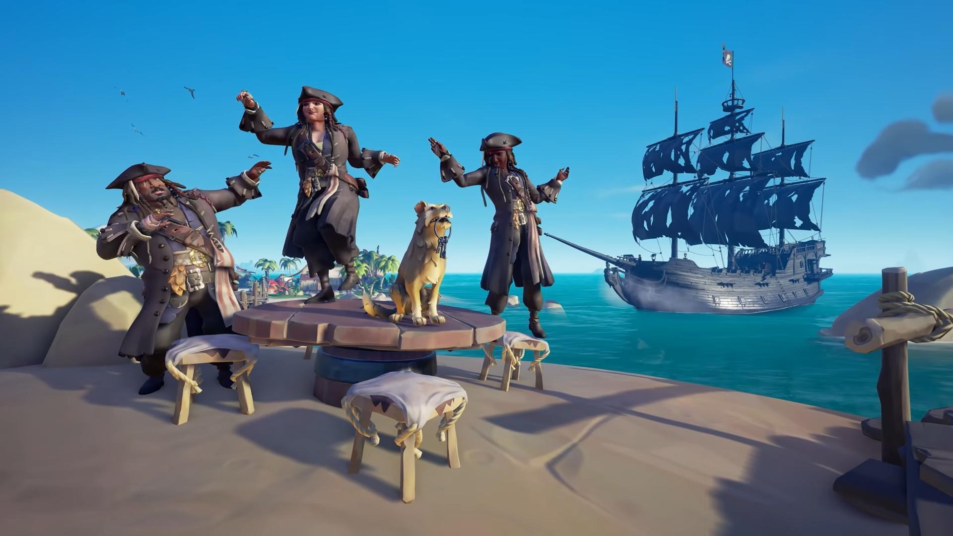 Игра море моров. Sea of Thieves Джек Воробей. Капитан Джек Воробей Sea of Thieves. Sea of Thieves Pirates Life 2021. Черная Жемчужина в игре SAE of t.