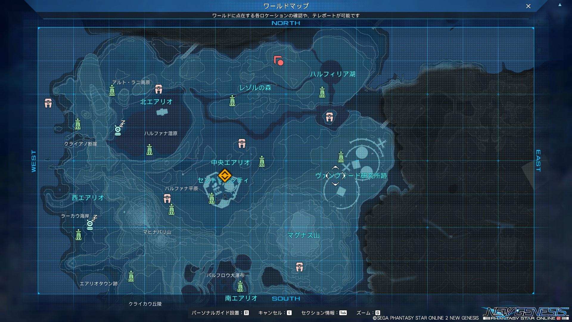 Pso2 Ngs World Map