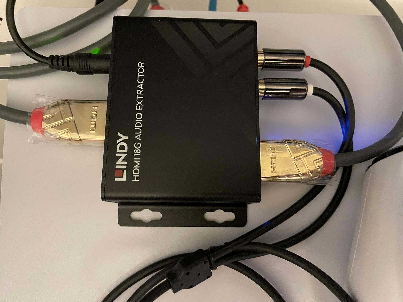 心得】 4K60支援，簡單易用38361 LINDY HDMI 18G Audio Extractor 靈活