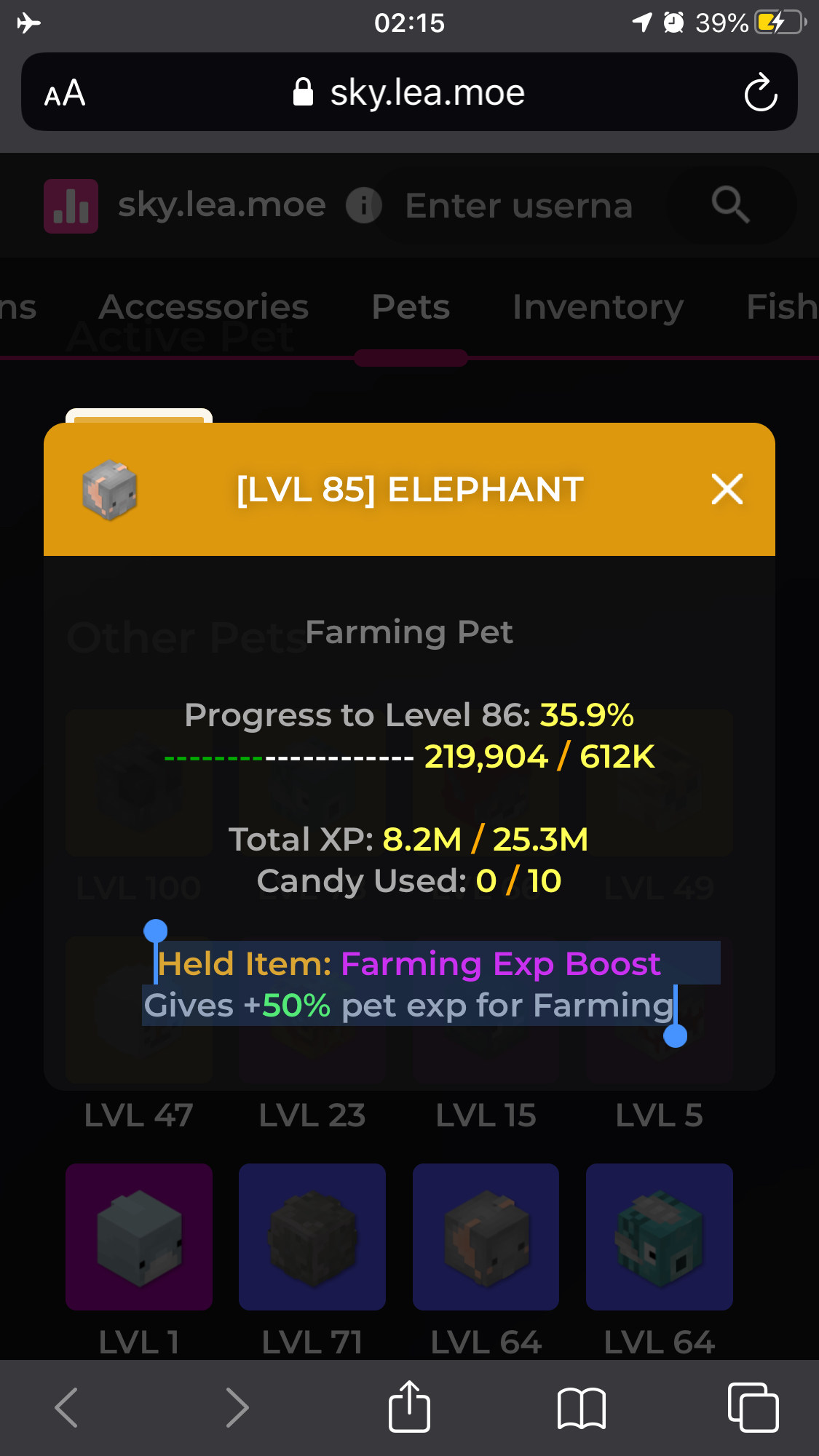 【問題】Hypixel Skyblock pet item疑問 Minecraft 我的世界（當個創世神） 哈啦板 巴哈姆特