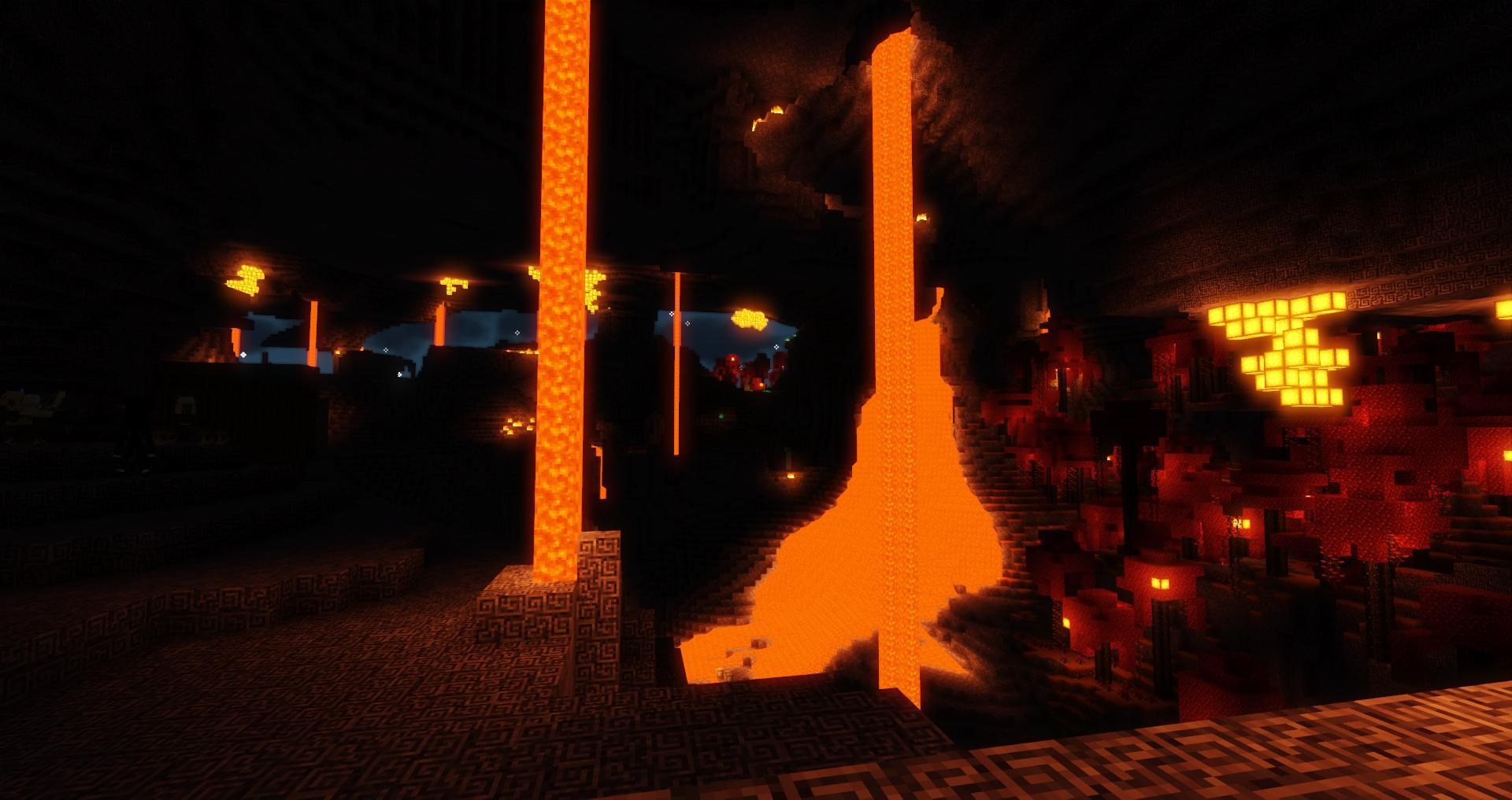 問題 問光影進去地獄或終界顯示bug Minecraft 我的世界 當個創世神 哈啦板 巴哈姆特