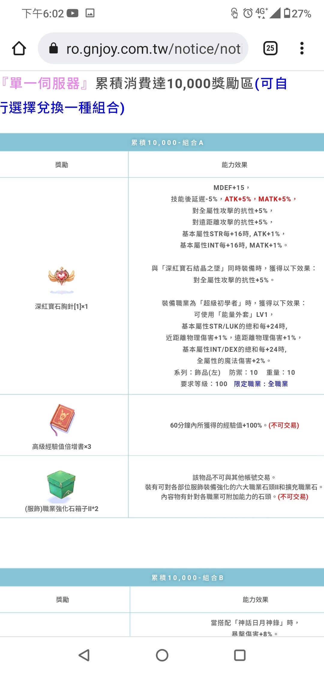 RE:【情報】2021/11/16 歡慶改版消費送@RO 仙境傳說Online 哈啦板- 巴哈姆特