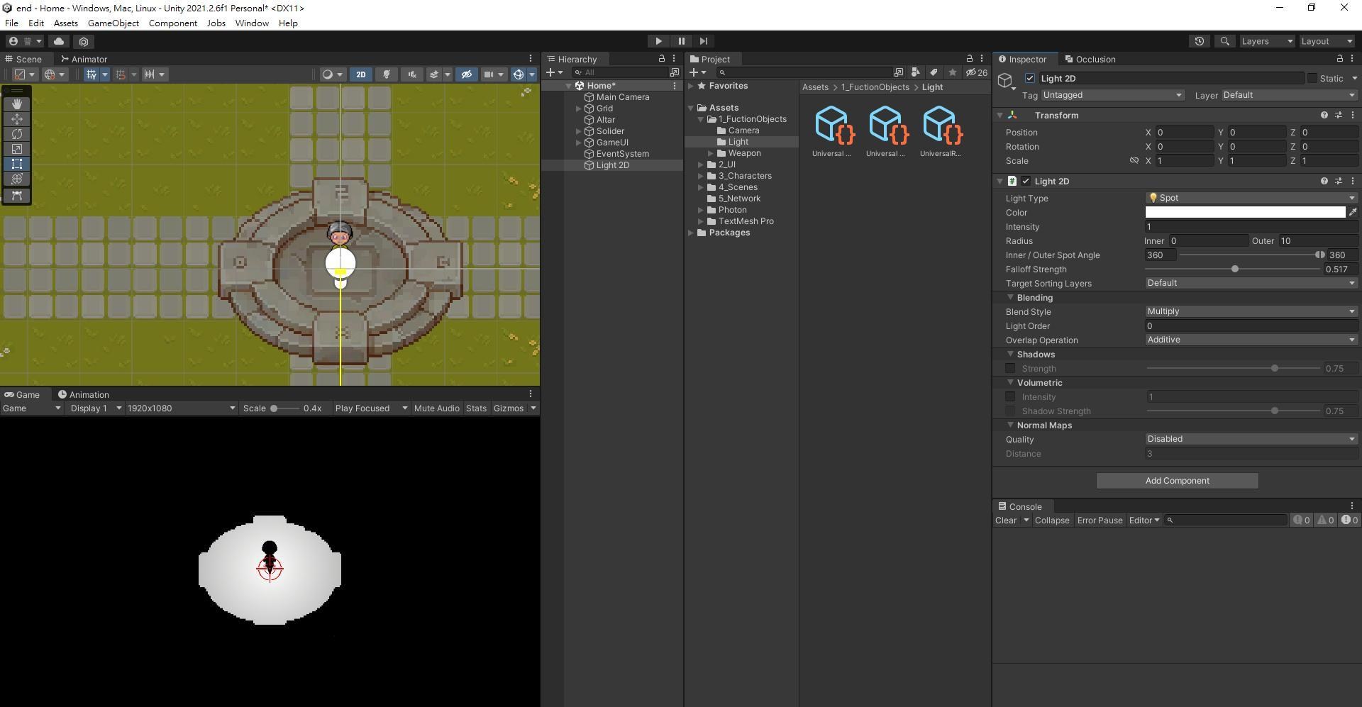 【問題】Universal RP (V12.1.2) 中的 Light2D 顯示問題 @Unity3D 遊戲引擎 哈啦板 - 巴哈姆特