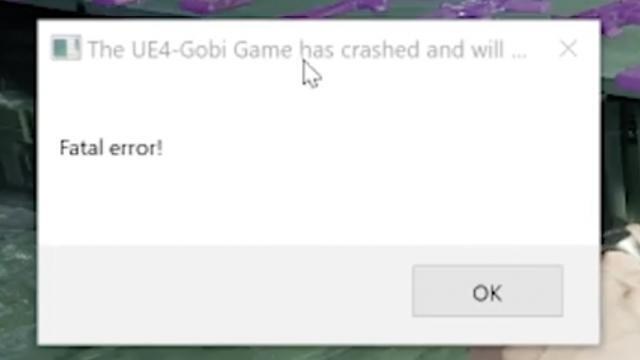 【問題】遊戲錯誤 The UE4-Gobi Game Has Crashed And Will Close: Fatal Error @喋血 ...