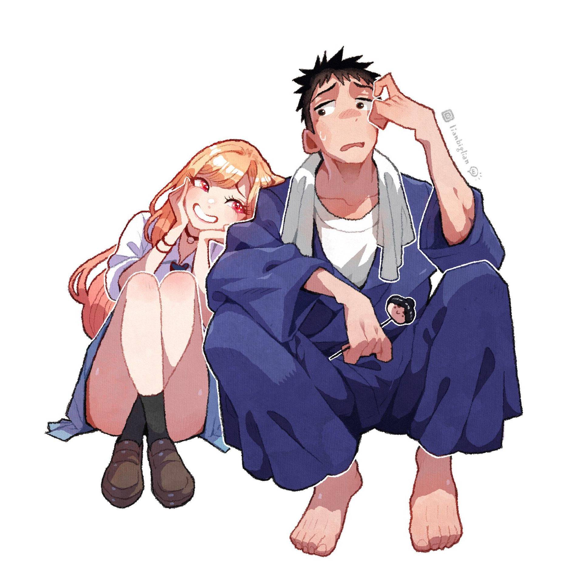 【繪圖】五条＆喜多川 @福田晉一作品集（戀上換裝娃娃） 精華區 - 巴哈姆特
