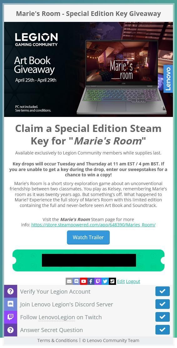 【情報】領取《Marie's Room - Artbook》＆ 《Dysterra》Beta Key @Steam 綜合討論板 哈啦板 - 巴哈姆特