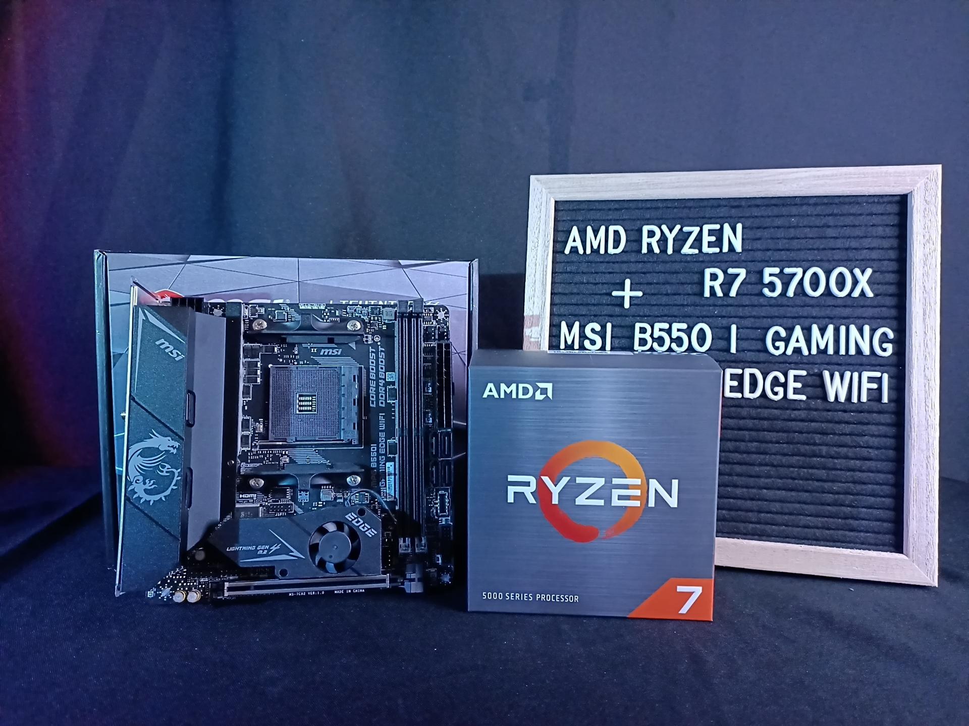 問題】MSI MPG B550I GAMING EDGE WIFI+AMD Ryzen R7 5700X 開箱測試