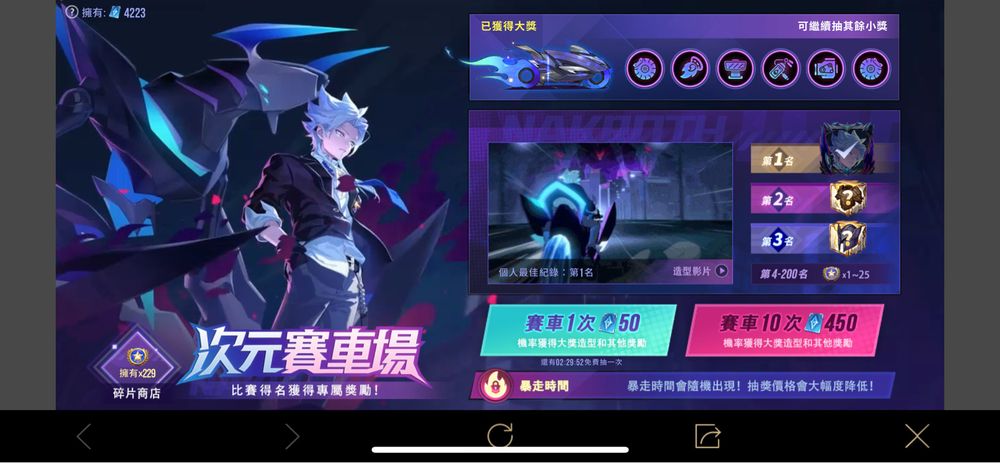 【心得】納克羅斯 次元荷包突破 傳說對決 Arena Of Valor 哈啦板 巴哈姆特