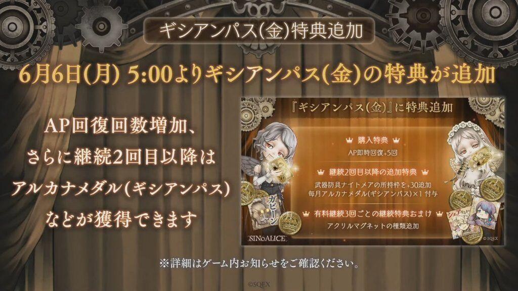 シノアリス 金パス特典 マグネット セット シノアリス 金パス特典