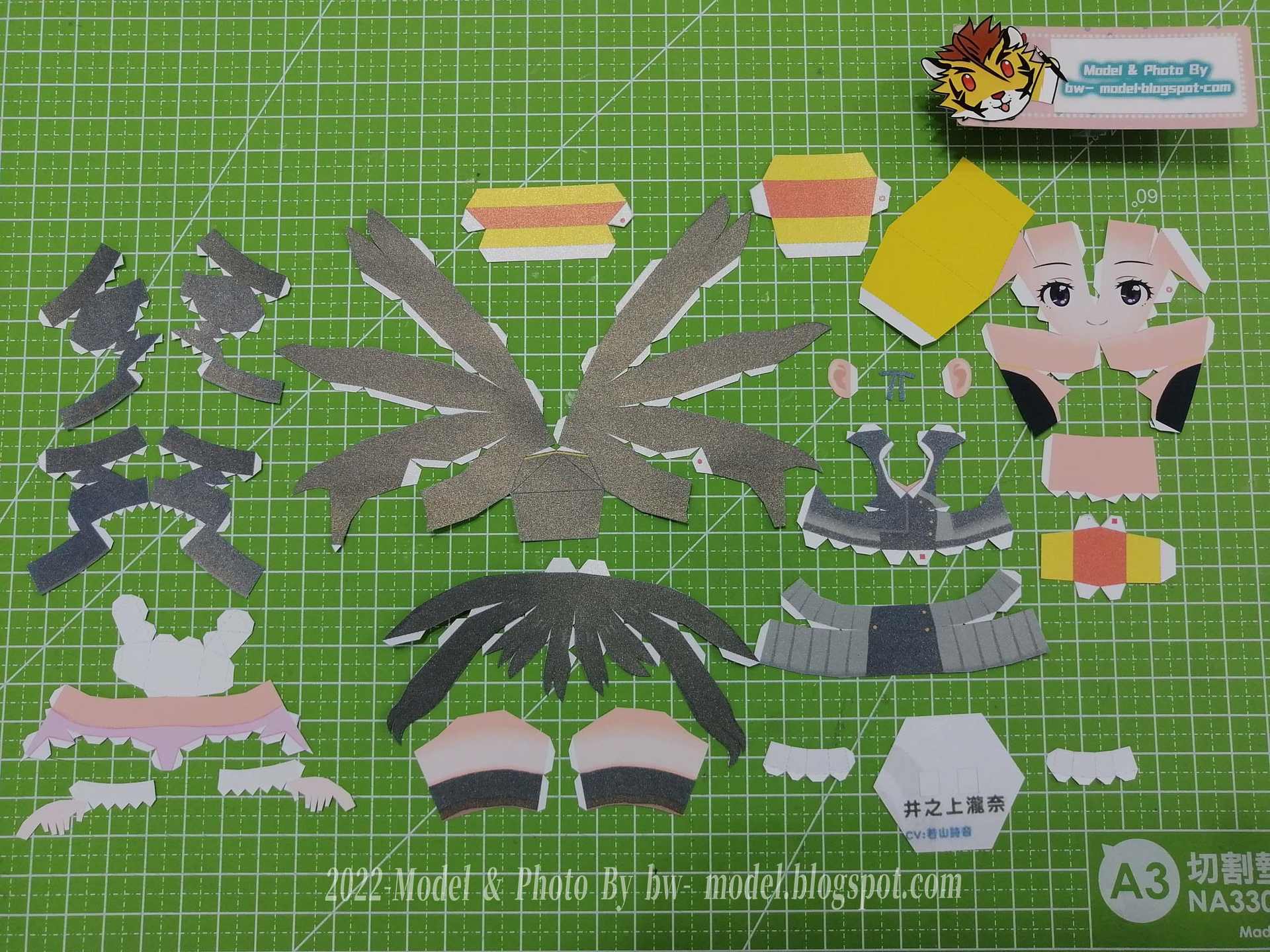 【心得】Lycoris Recoil 莉可麗絲 井之上 瀧奈 Chibi 紙模型 papercraft ペーパークラフト @綜合公仔玩具討論區 ...