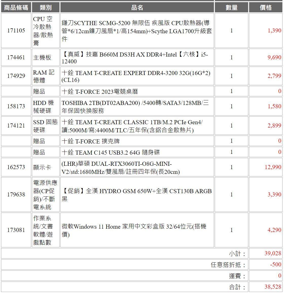 【問題】【問題】40K 電腦配備單-已解決 @電腦應用綜合討論 哈啦板 - 巴哈姆特