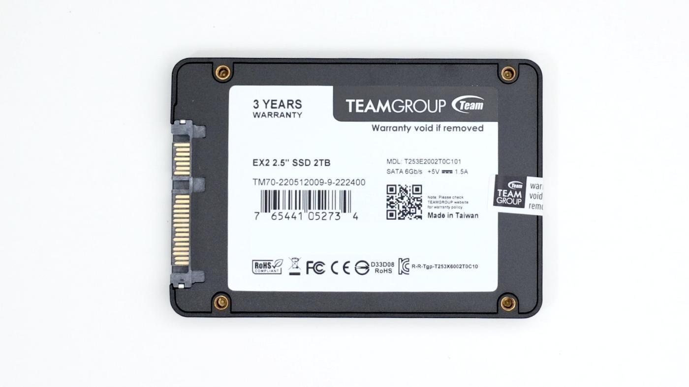 【心得】為個人外接儲存備份做準備 TEAMGROUP EX2 SSD 2TB 開箱 2.5