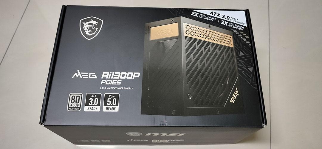 RE:【心得】MSI MEG Ai1300P PCIE5 1300W白金全模組化電源開箱@電腦