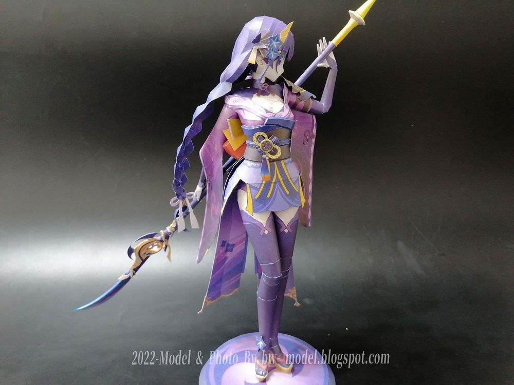 【心得】原神 一心淨土 雷電將軍 紙模型 製做 Genshin Impact Raiden Shougun Paper Craft @綜合公仔 ...