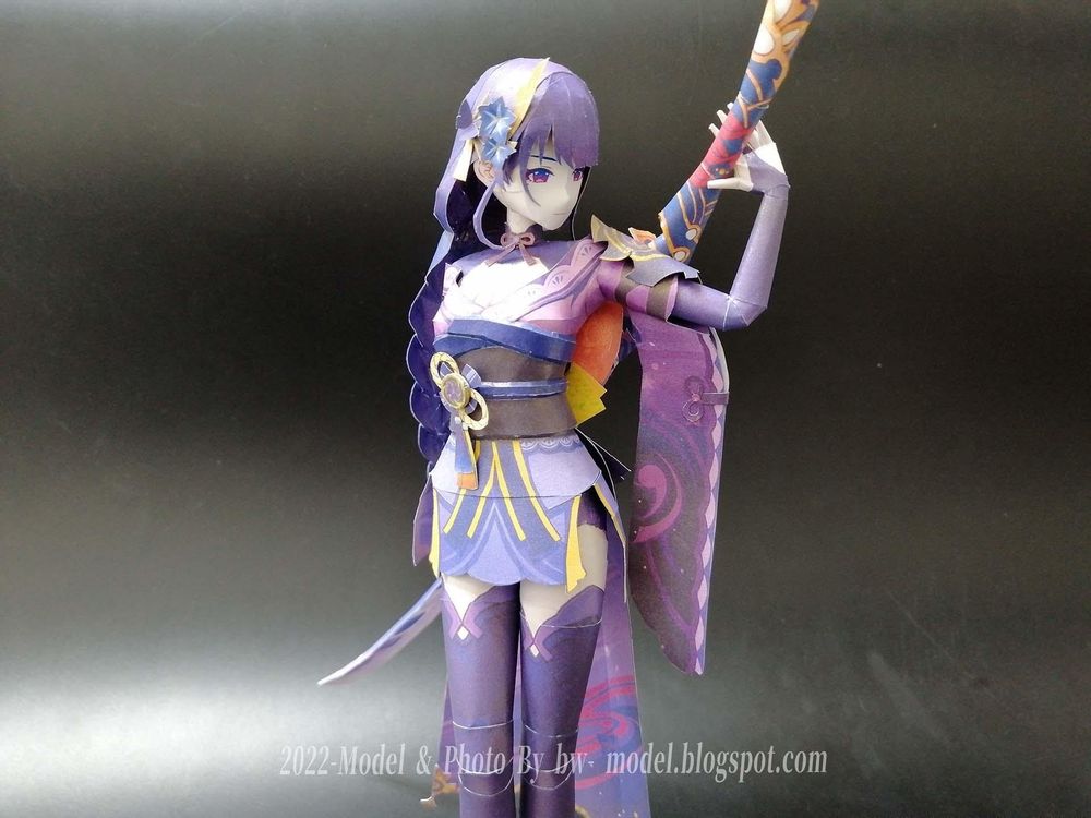 【心得】原神 一心淨土 雷電將軍 紙模型 製做 Genshin Impact Raiden Shougun Paper Craft @綜合公仔 ...