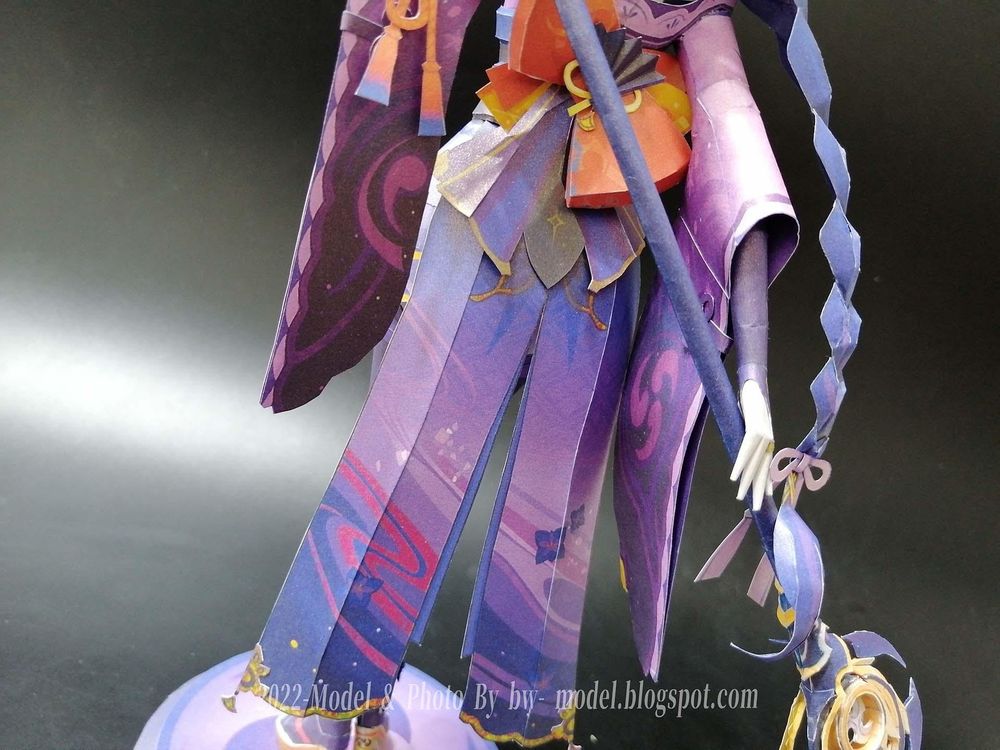 【心得】原神 一心淨土 雷電將軍 紙模型 製做 Genshin Impact Raiden Shougun Paper Craft @綜合公仔 ...