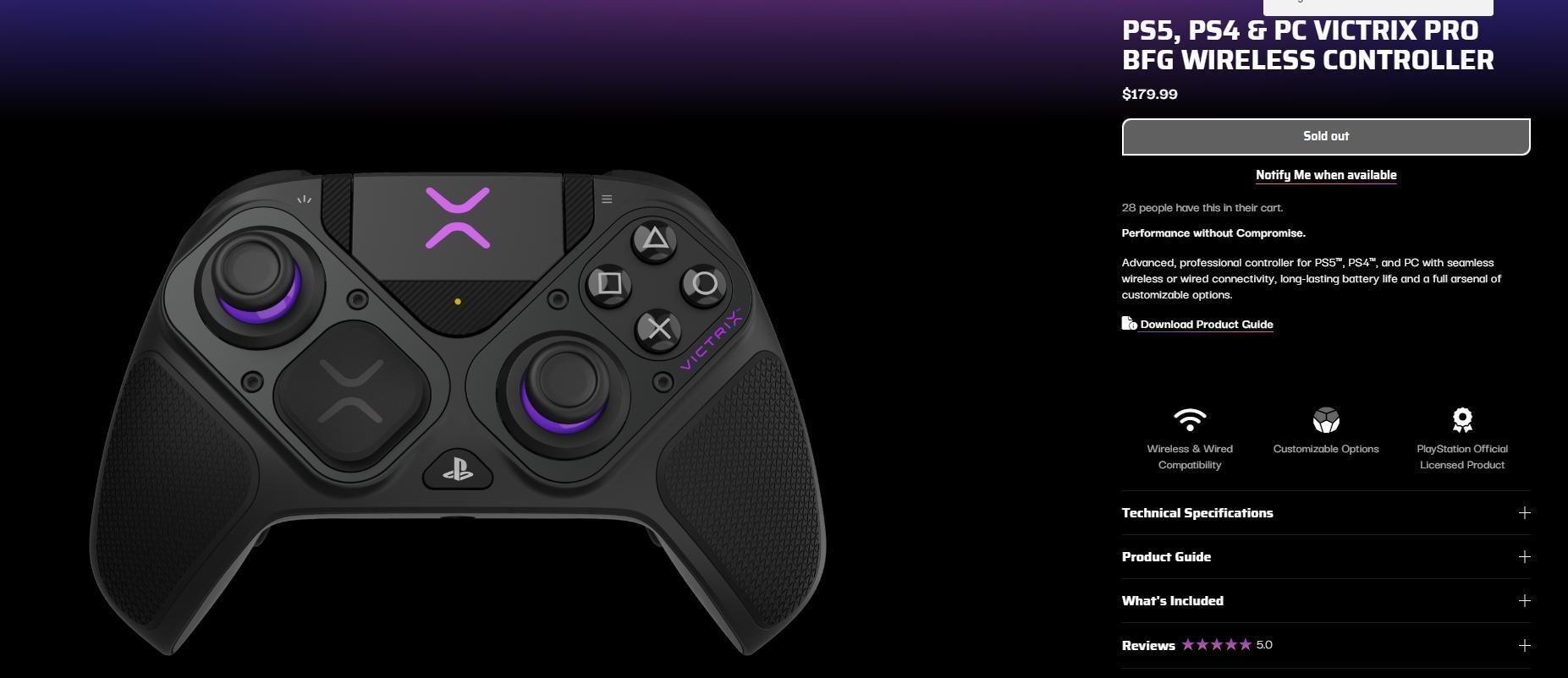 Victrix Pro BFG Controller 新品未開封 その他 | endageism.com