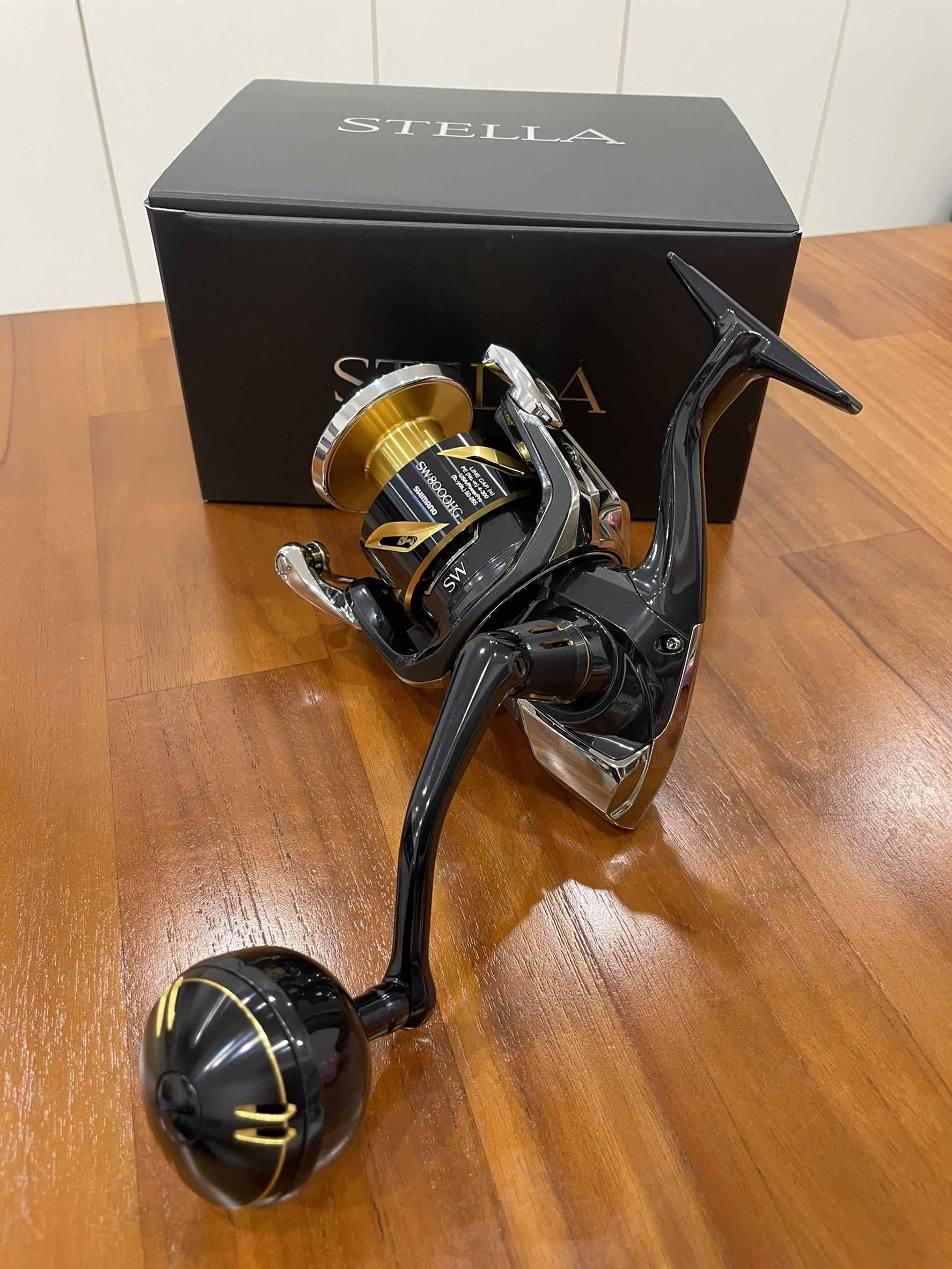 Moulinet De Pêche Shimano Stella SW 8000HG Pour Gaucher - Poignée Excellente, Occasion En Super état