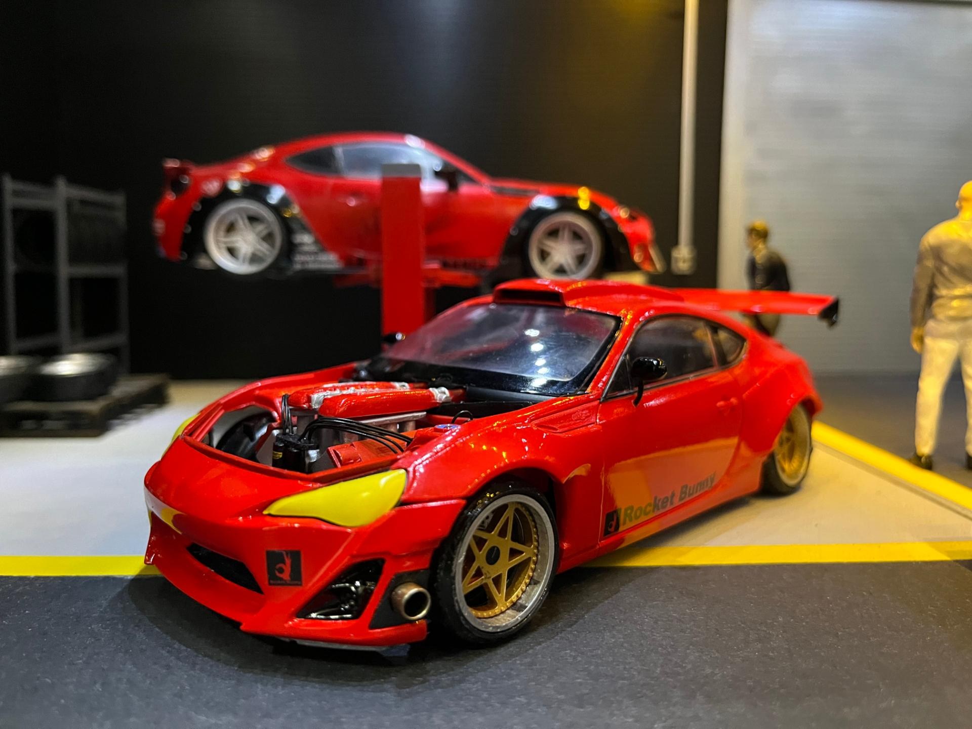 作品分享】GT4586(GT86) x RocketBunny 1/24 @模型技術與資訊哈啦板