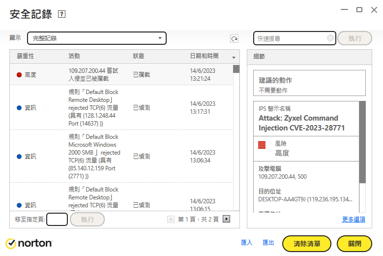 【問題】有關網絡安全的問題(Zyxel command injection cve202328771) 電腦應用綜合討論 哈啦板 巴哈姆特