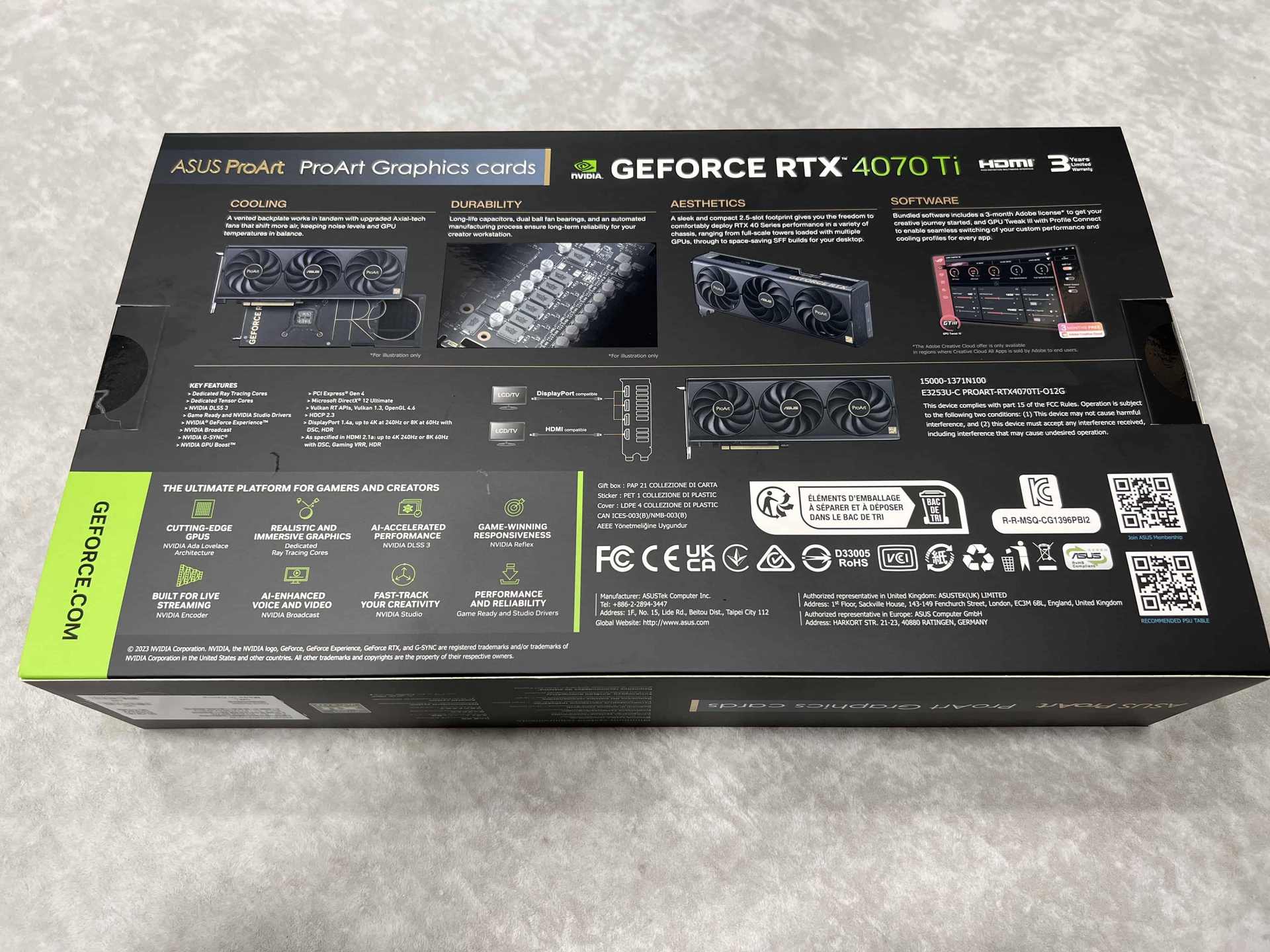 心得】華碩ProArt RTX 4070 Ti 12GB OC入手後心得+開箱分享@電腦應用