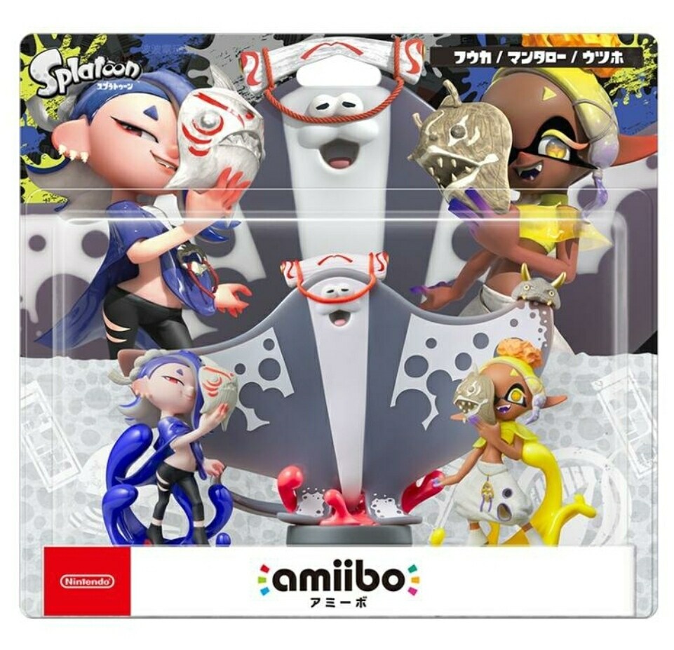 情報】《斯普拉遁3》amiibo 魚漿幫曼曼莎莎鬼福，將於2023年11月17日