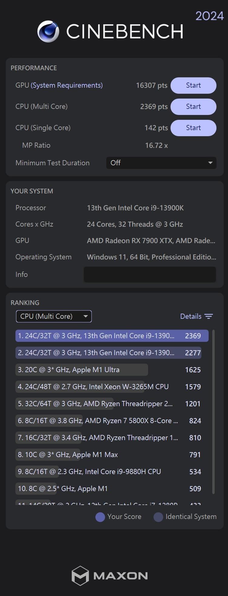 RE【情報】Cinebench R24 (2024) 正式推出! 包含 GPGPU Benchmark 測試項目 電腦應用綜合討論 哈啦板