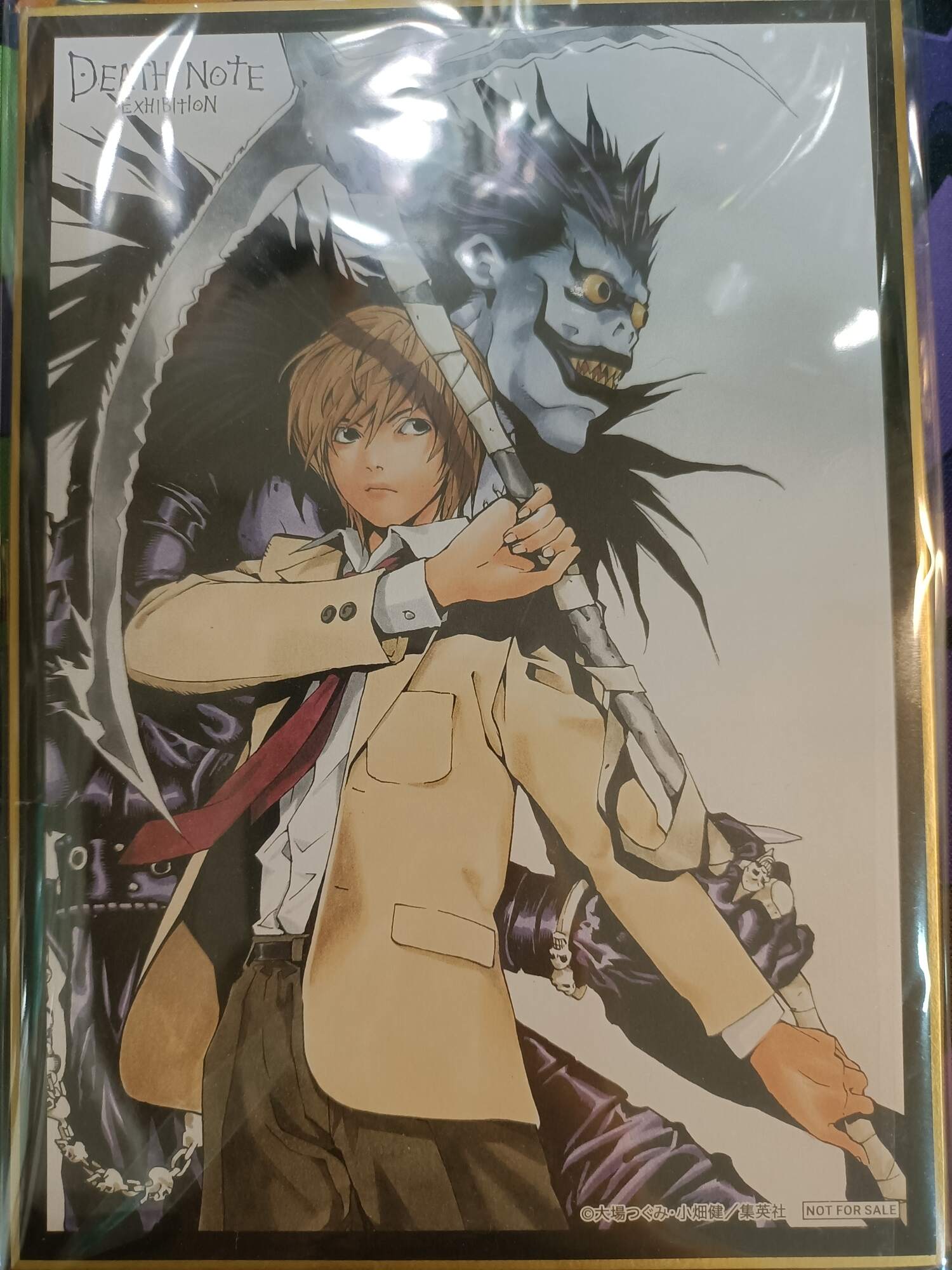 開箱文Death note 夜神月鐮刀特典色紙- L20021112的創作- 巴哈姆特