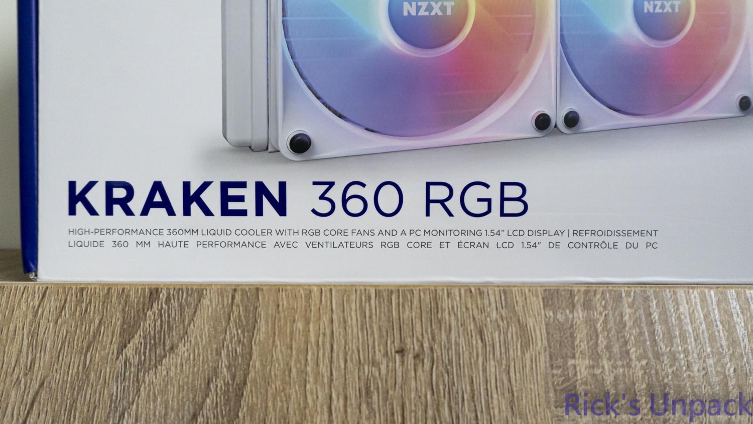 半代更新!! F120 RGB Core 風扇NZXT Kraken 360 RGB 一體式水冷- 電腦