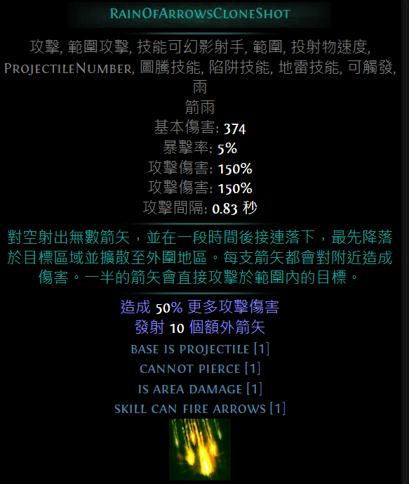 【心得】3.23 閃現/魅影射擊炸彈客 (箭雨分身弓) 簡易擊中數測試 feat. 一花枝 @流亡黯道 Path of Exile 哈啦板 ...