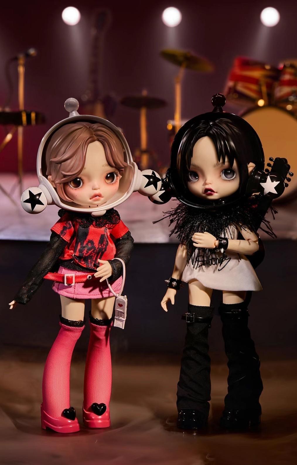 情報】泡泡瑪特SKULLPANDA 聯名NANA 小松奈々與大崎ナナ可動人偶@矢澤